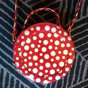 Modcloth polka dot circle crossbody bag